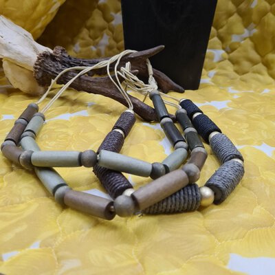 3 Tiered Wooden Necklace