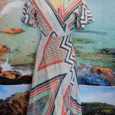 100% Cotton  Dress By (BAIL BEACH LIFE ) SIZE 10