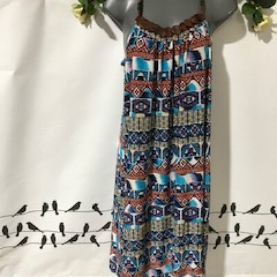  HALF PRICE Womens Beaded Aztec Dress new was $39.95