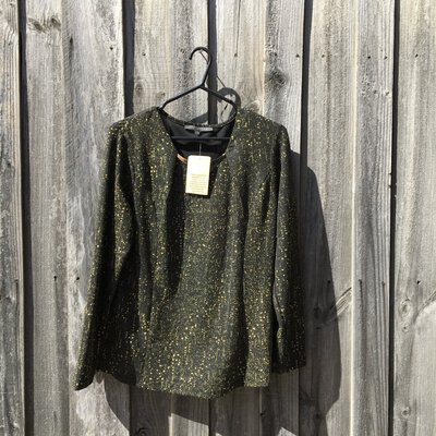 *BRAND NEW* LIZ JORDAN Women's Metallic Top Size, XL 