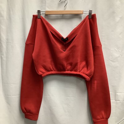 *Reduced* Pretty Little Thing, Womens Crop Jumper, S, Red