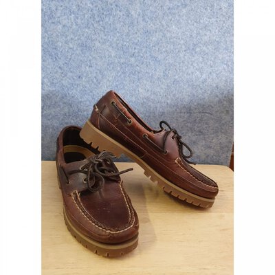 "REDUCED" Sperry Mainsail Men Shoes Size 6.5 Dark Brown Leather  