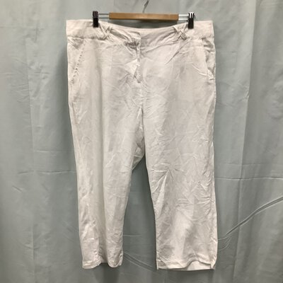 *Reduced* Ginger Tree, Womens 3/4 Pants, 16, White