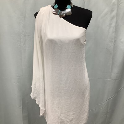 *Reduced* Signature T, Womens Off Shoulder Dress, 10, White