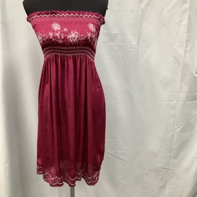 *Reduced*Temt, Womens Strapless Dress, L, Pink/Silver
