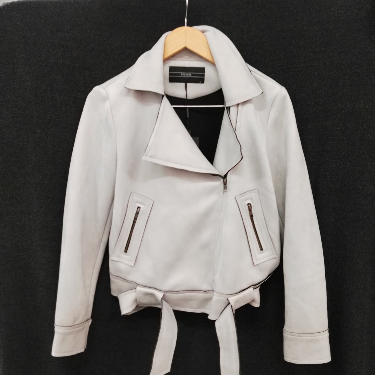 decjuba leather blazer