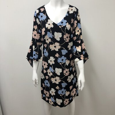 **REDUCED** Preview Womens Black Floral Dress Size 6