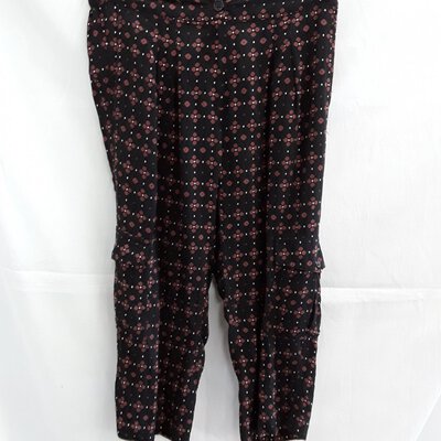 *****  REDUCED ****  *Country Road 3/4 Women's Pants Brown & Black Size S Pockets On Side
